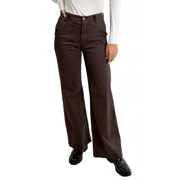 Pantalone palazzo in fustagno